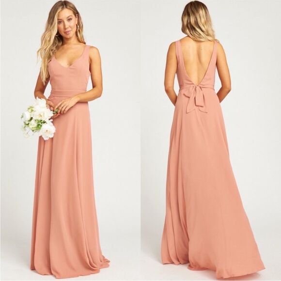 NWT Show Me Your Mumu Jenn Maxi Dress Rustic Mauve Crisp Size XXS - Picture 1 of 6